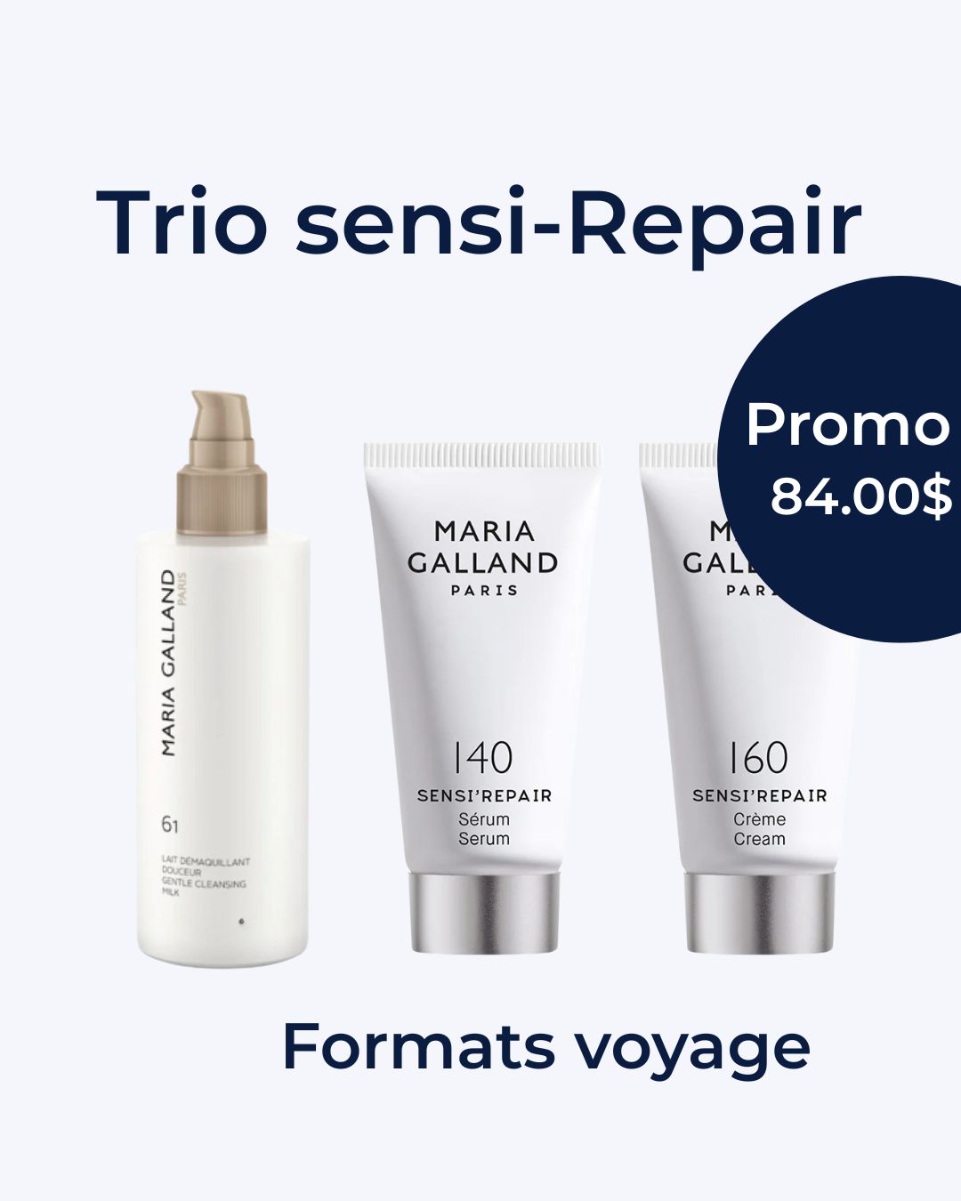 Trio Sensi'repair format voyage Maria Galland