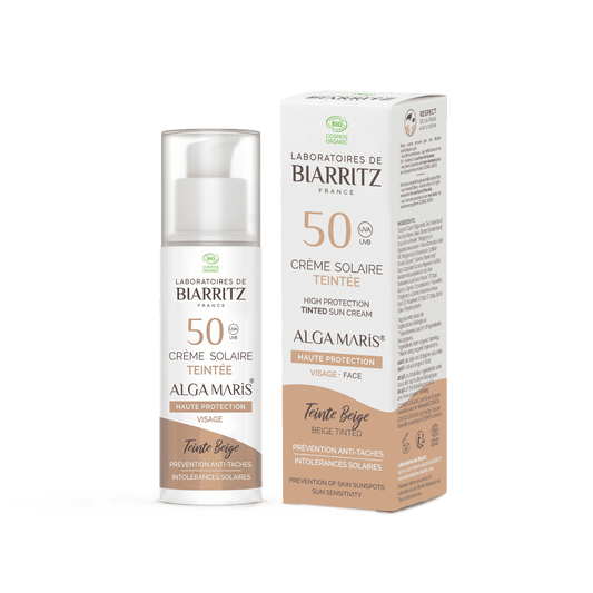 Crème solaire teintée SPF50